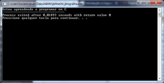 Introdução A Linguagem C Nosso Primeiro Programa Lucianodev Blog 5285